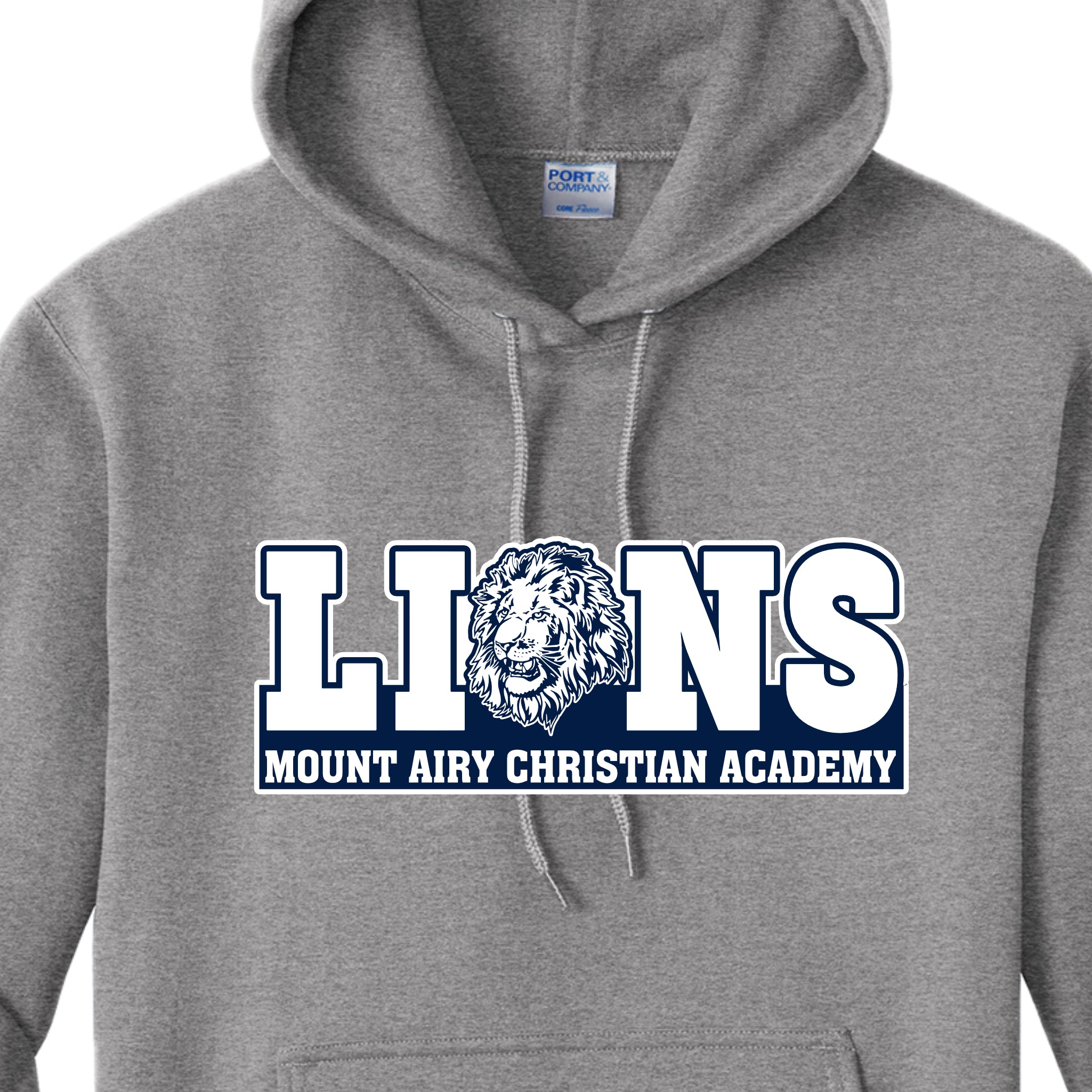 MACA073 Sp Grey Lions Hoody