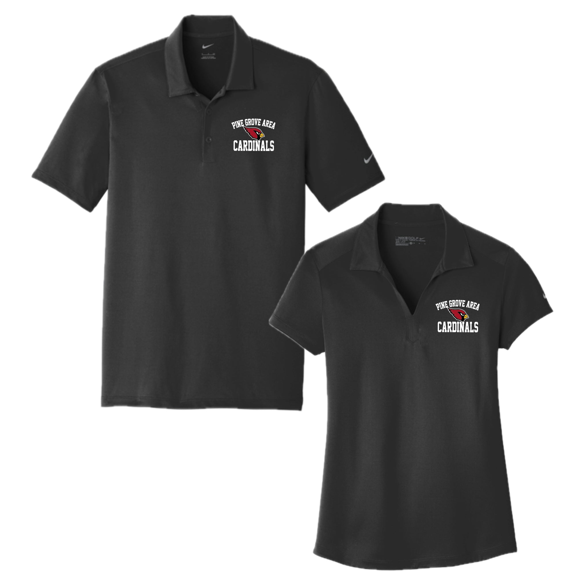 PGASH02-17 Men's/Ladie's Black Nike PGA Performance Polo