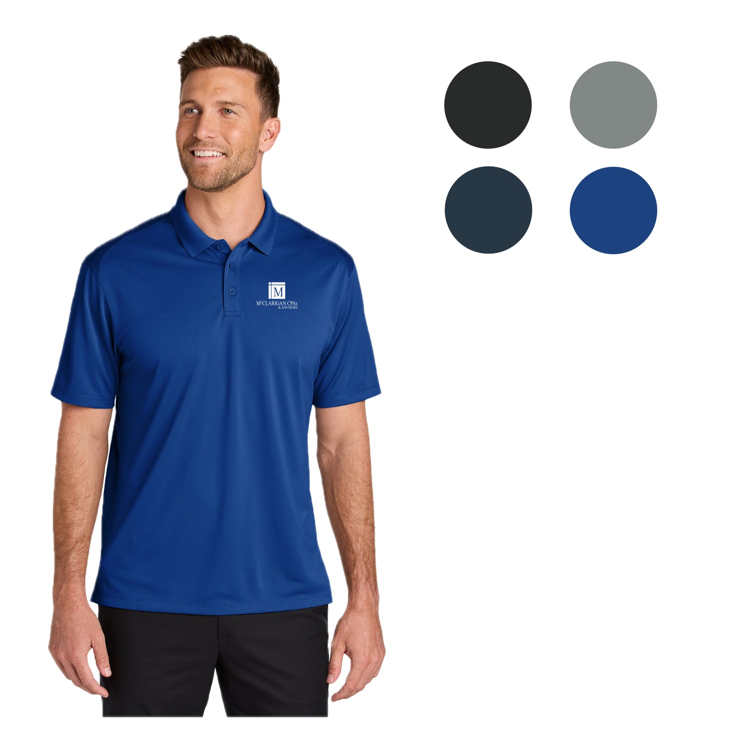 MCCL002 Port Authority Wearever Performance Pique Polo (TALL SIZES AVAILABLE)