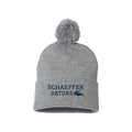 SCELSH01-08 Gators Logo Light Heather Grey Pom Pom Beanie