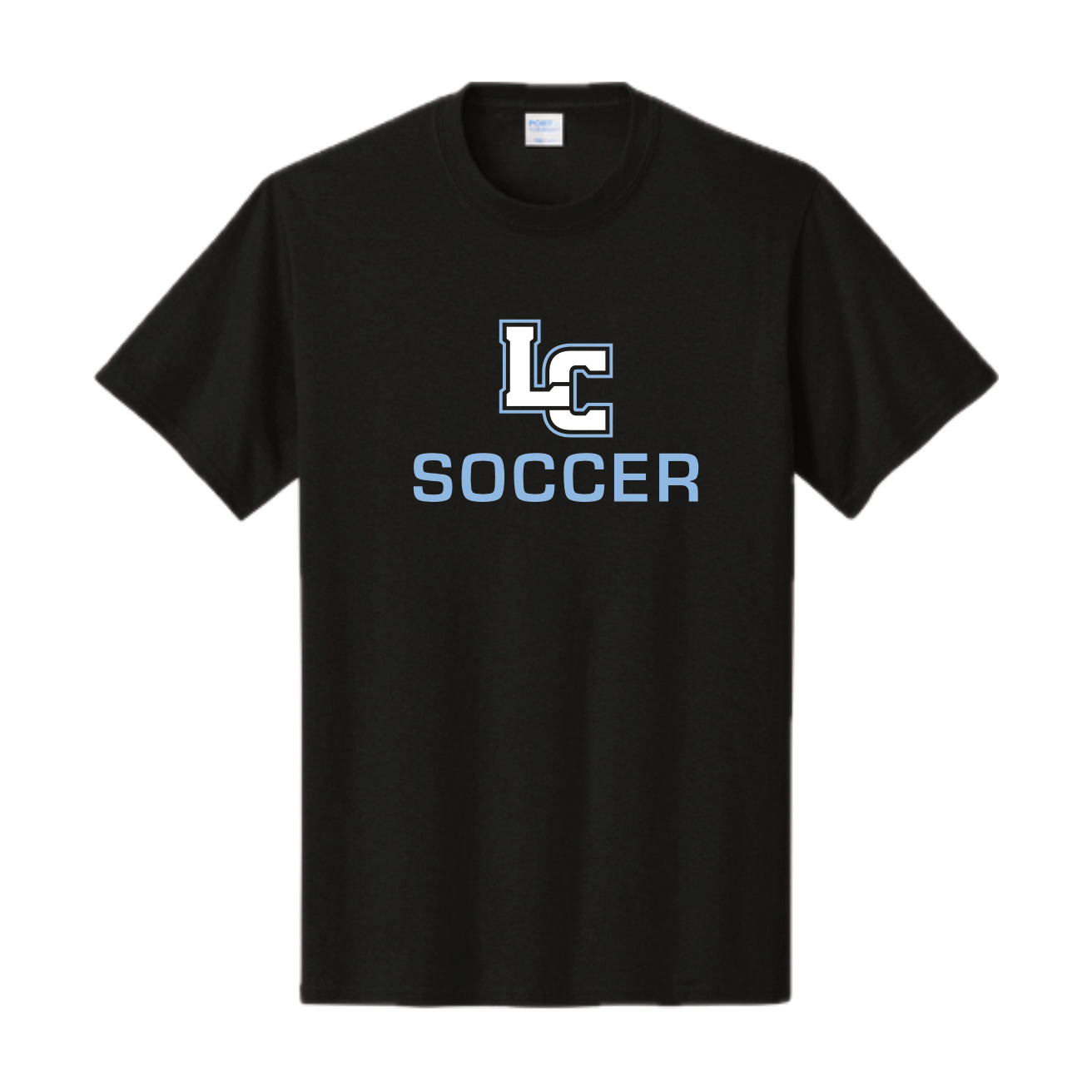LCS085 - Black Soccer Short Sleeve Tee
