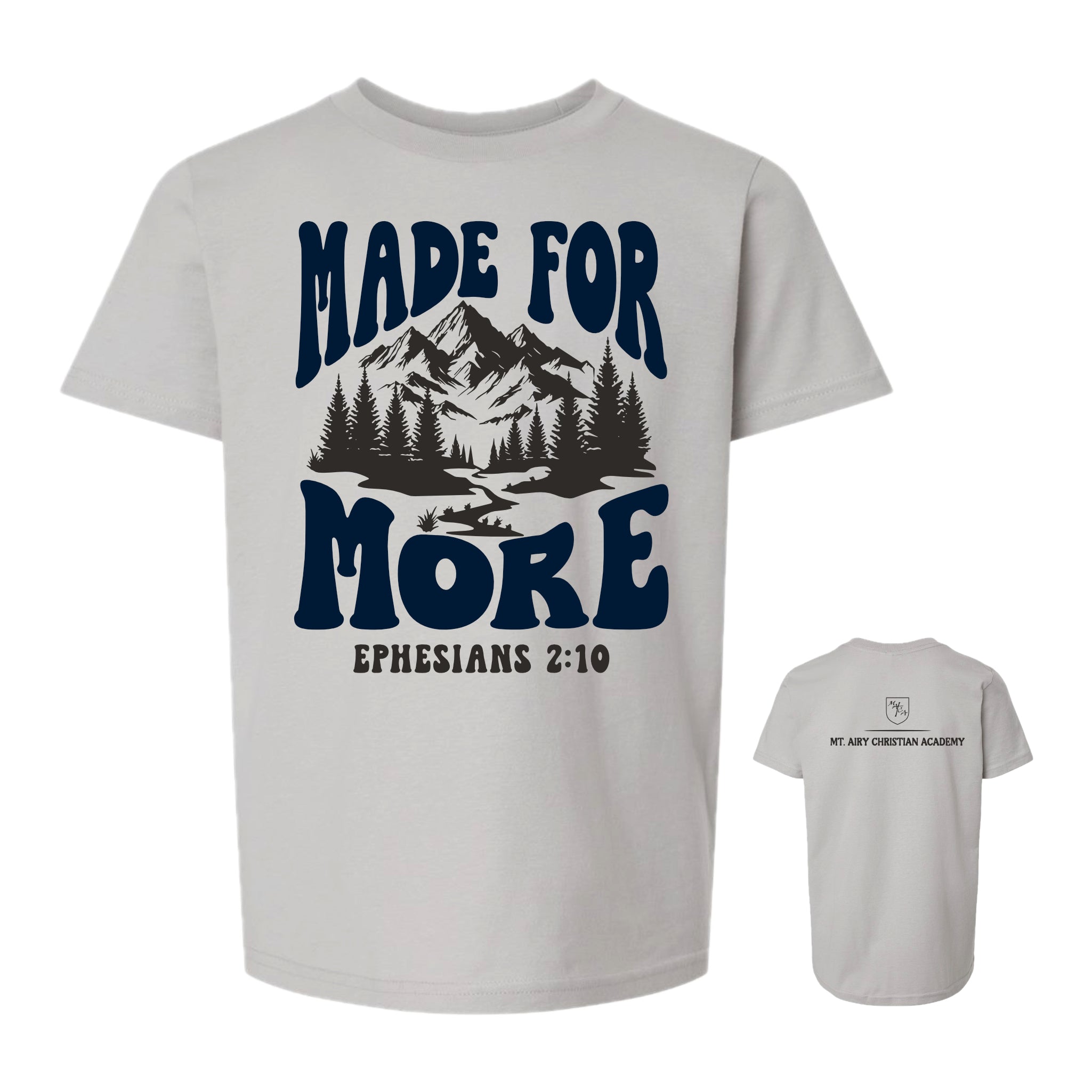 MACA049: Heather Silver School Theme Shirt 2025