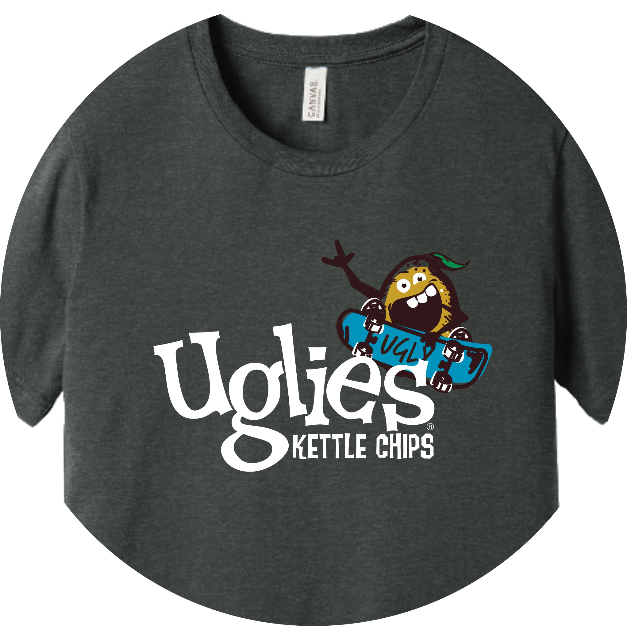 DBACH006 Uglies Deep Heather Grey Skater Tee