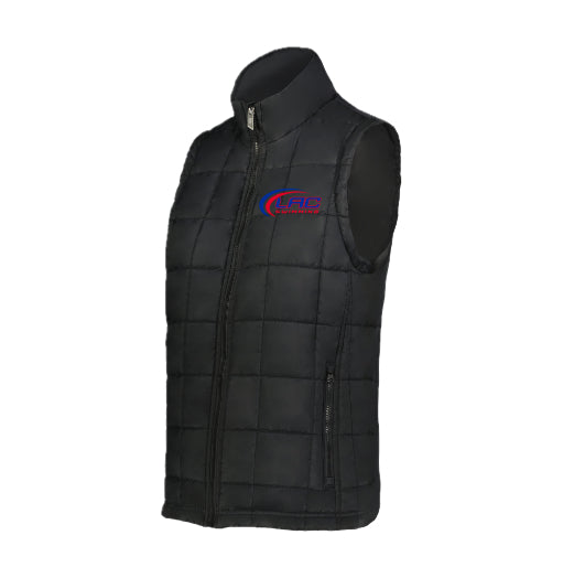 LACSH008 - 18 Ladies Black Puffy Vest