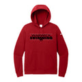 WARSWSH01-16 Ladies Red Nike Fleece Hooded Sweatshirt