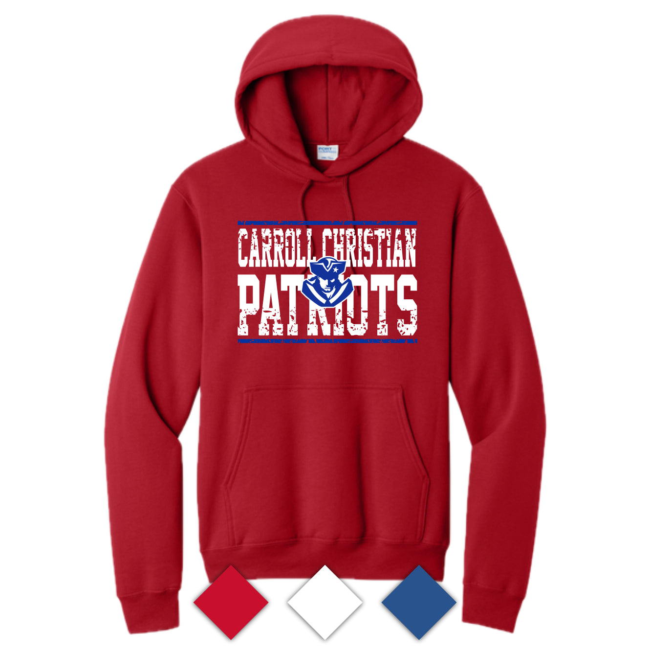 CCS039 CS Patriots Logo Hooded Sweatshirt