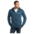 COM013 Heather Blue Mens Full Zip Hoodie