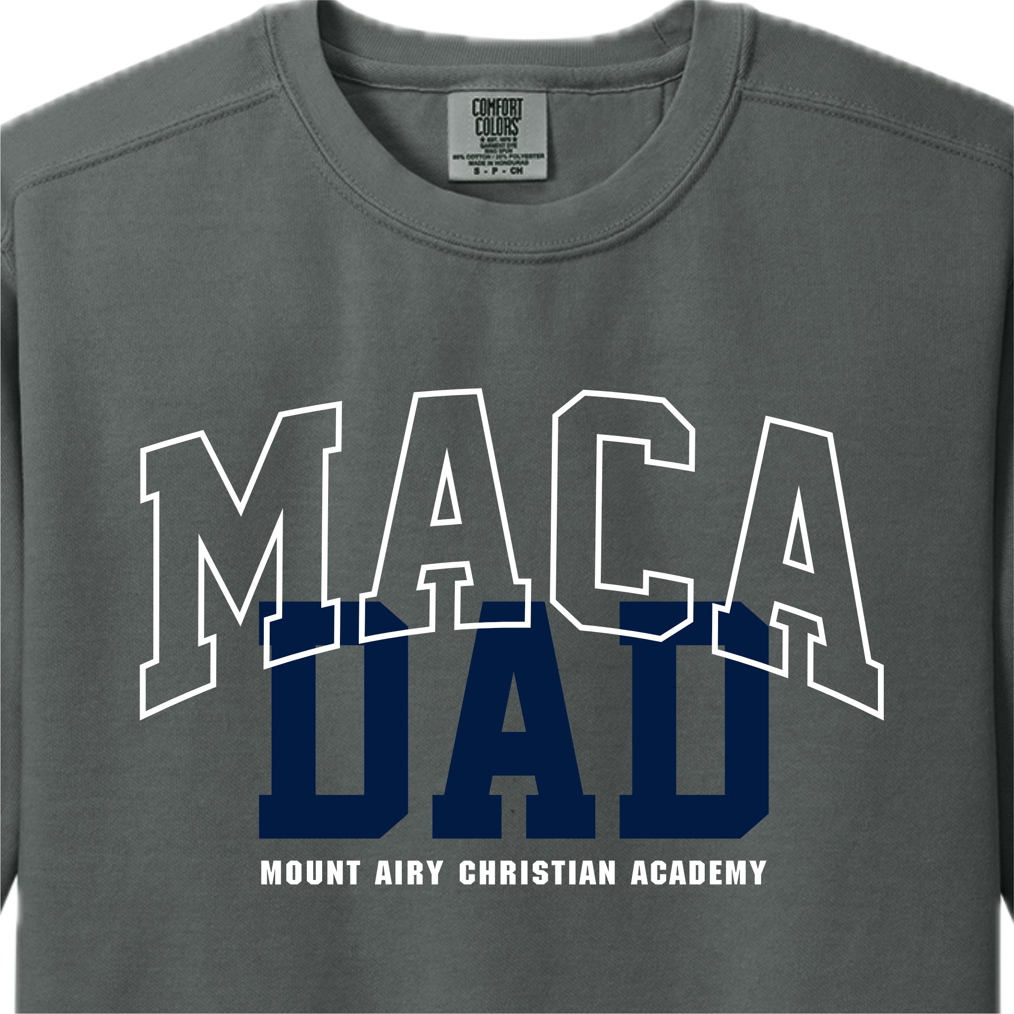 MACA050 - Comfort Colors ® Grey Dad Crewneck