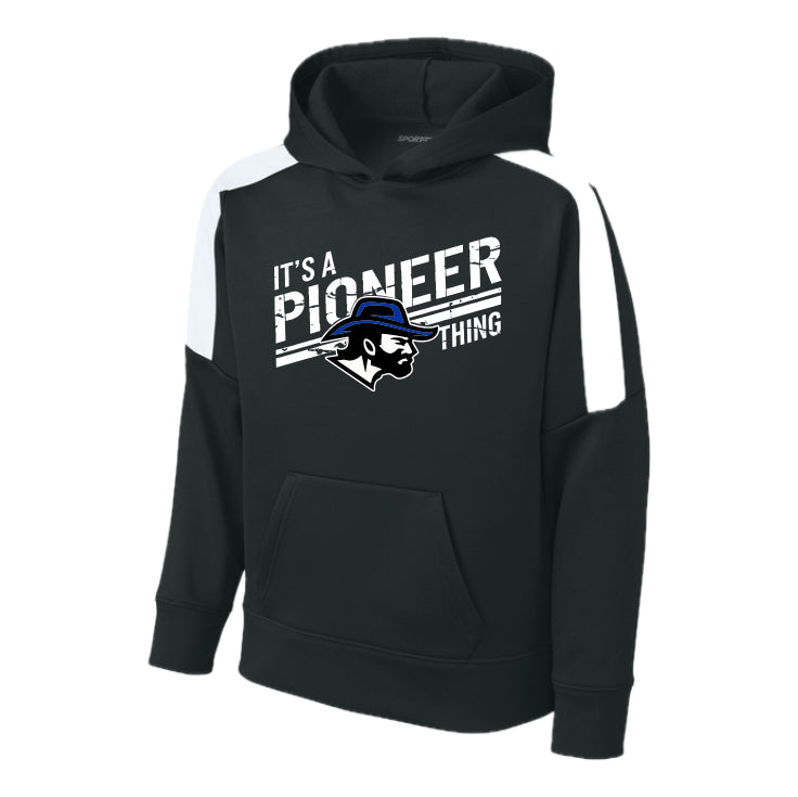 LSHHSH01 - 33 Black PIO THING Performance Hooded Sweatshirt