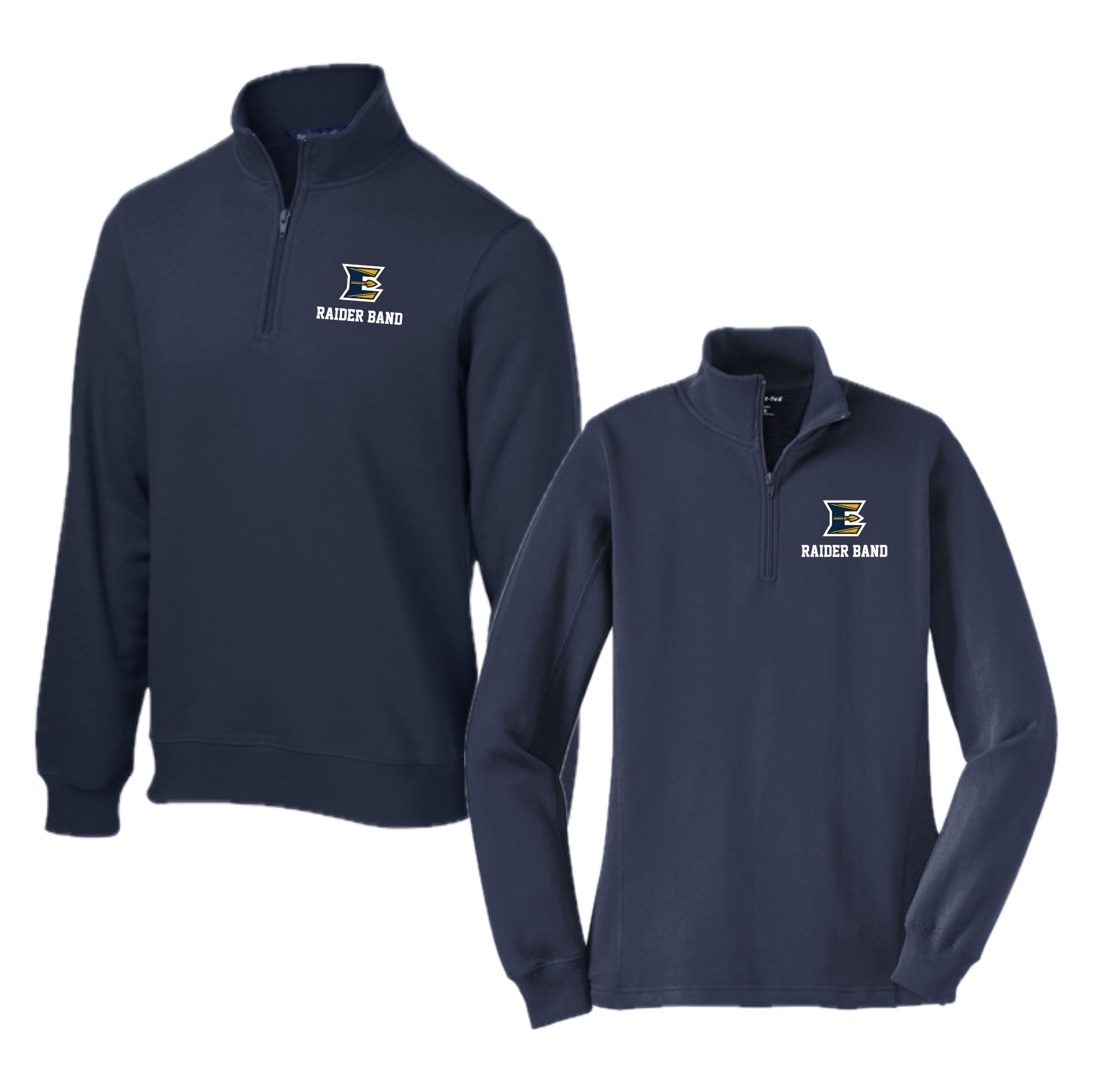 EBANDSH02 - 10 Navy 1/4 Zip Sweatshirt
