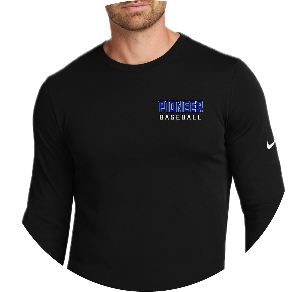 LSHS0225-13  Nike Black Long Sleeve Performance Tee