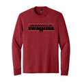 WARSWSH01-09 Red Frost Triblend Long Sleeve Tee