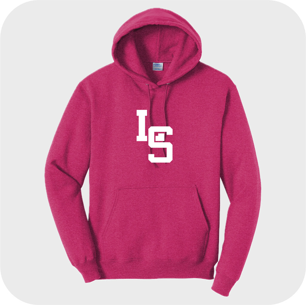 LSELEM01 - 13 Heather Sangria Hooded Sweatshirt