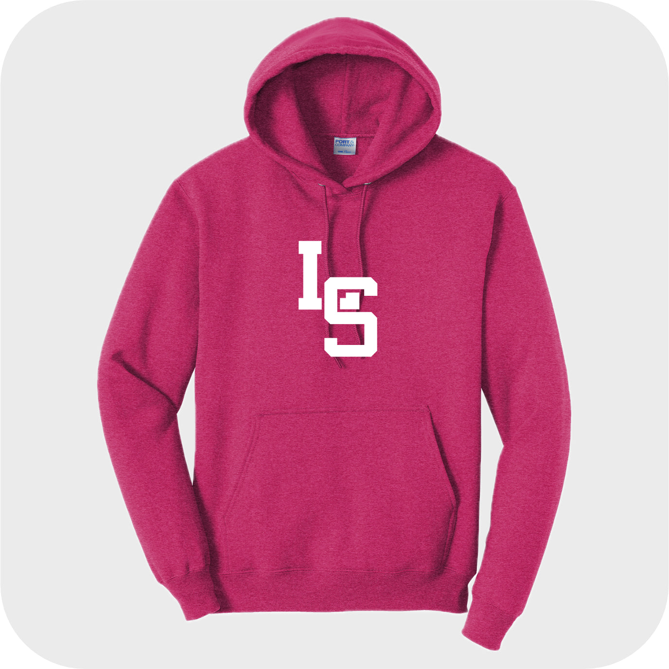 LSELEM01 - 13 Heather Sangria Hooded Sweatshirt