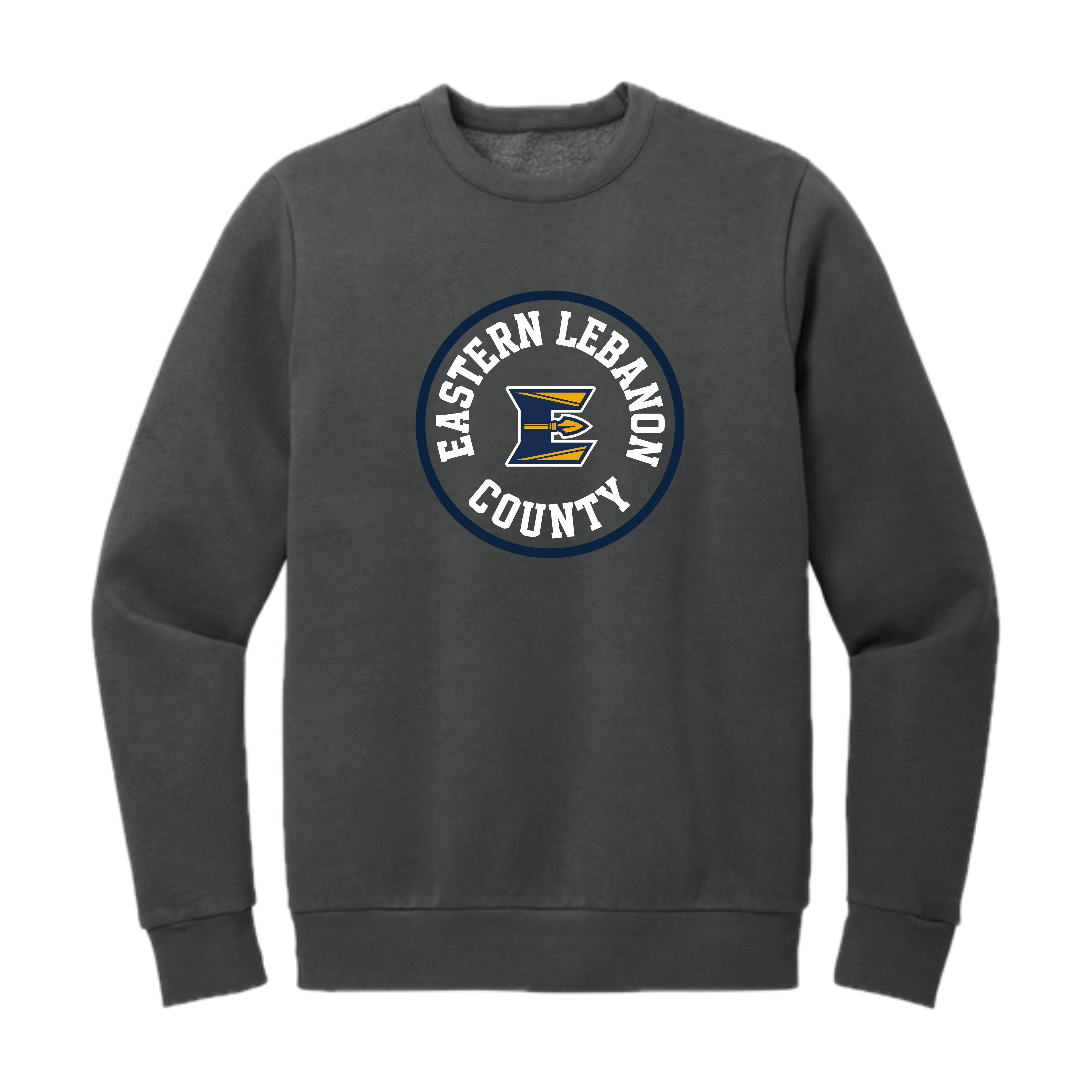 ELISSH02 - 009 Heathered Charcoal Heavy Weight Crew Sweatshirt
