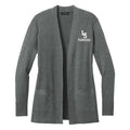 LSHSPTO1-24 Medium Heather Grey Open Front Cardigan Sweater