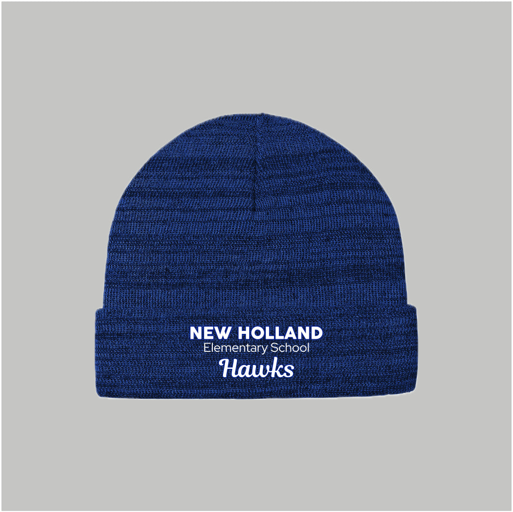 NHE055-12 True Royal Heather Beanie