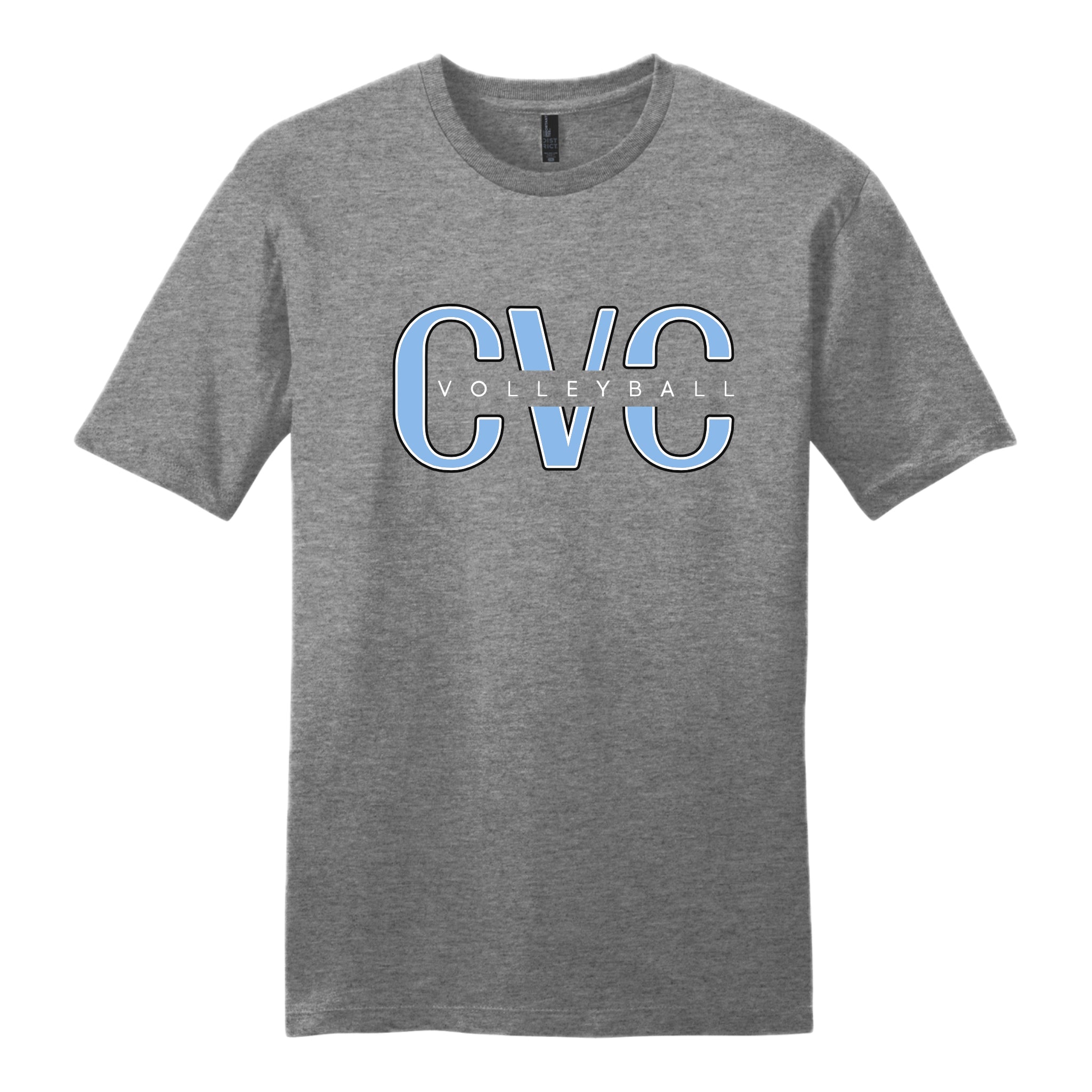 CVCSH02 - 09 Grey Frost Short Sleeve CVC Tee