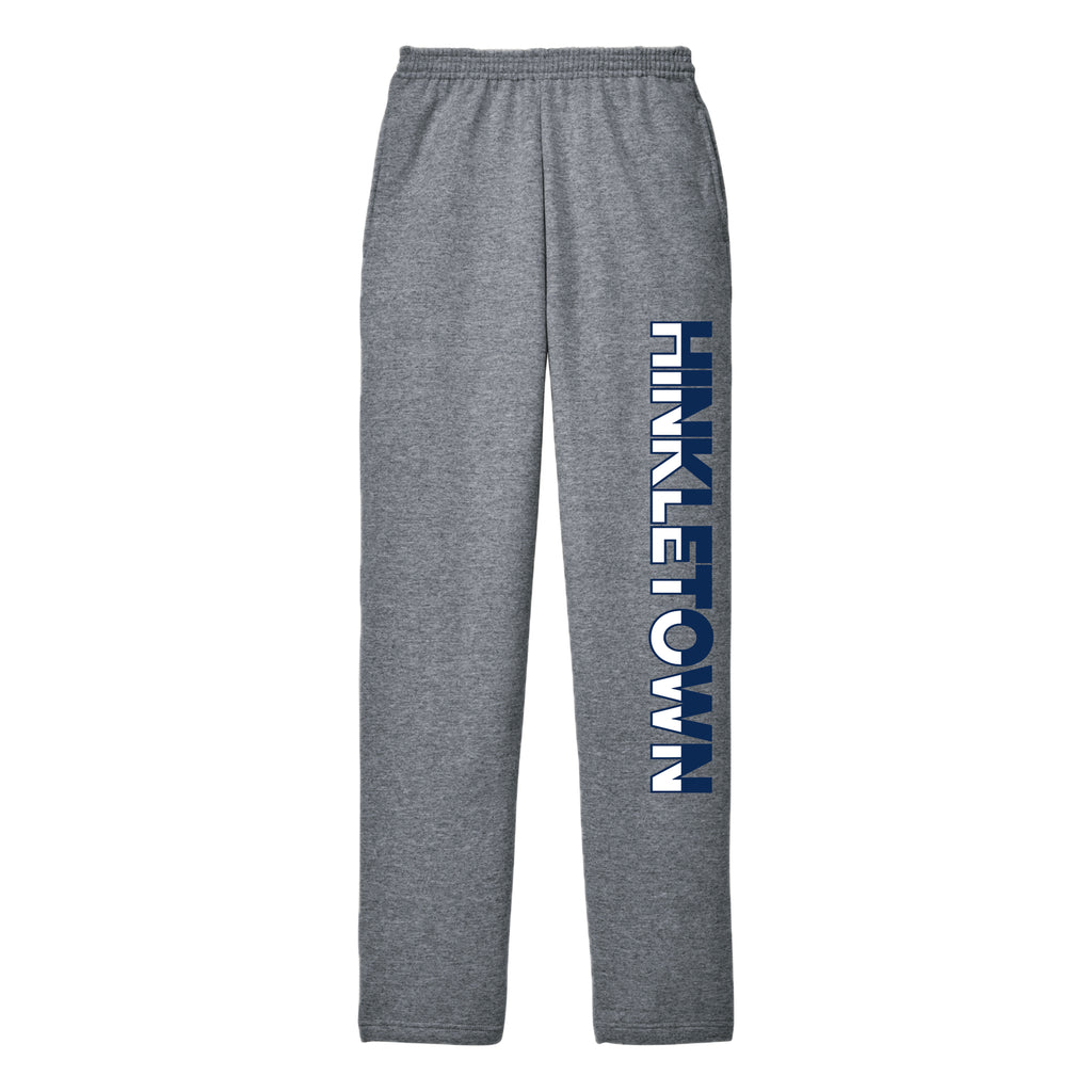HHSH02-8 Ath Heather Hinkletown Open Bottom Pant