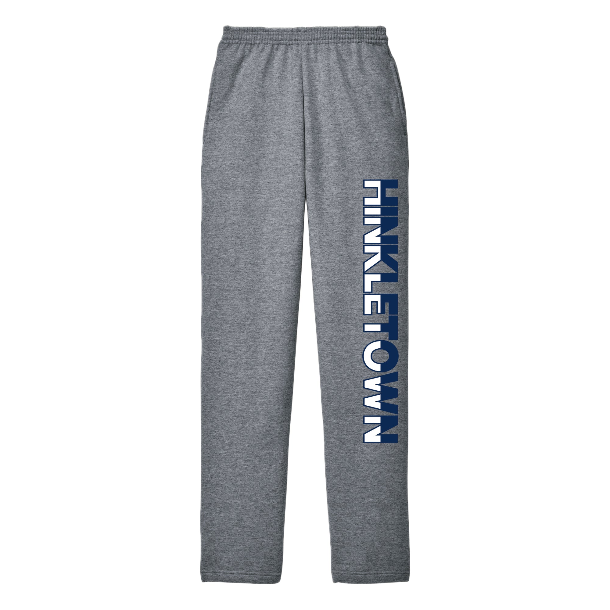 HHSH02-8 Ath Heather Hinkletown Open Bottom Pant