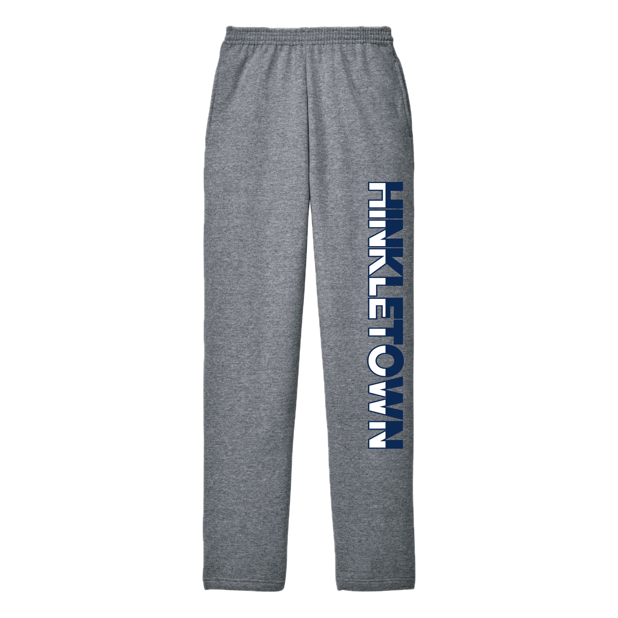 HHSH02-8 Ath Heather Hinkletown Open Bottom Pant
