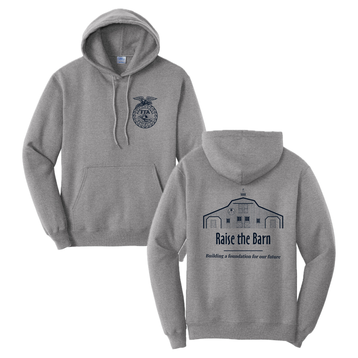 ELFFA01 - 05 Heather Grey Hooded Sweatshirt