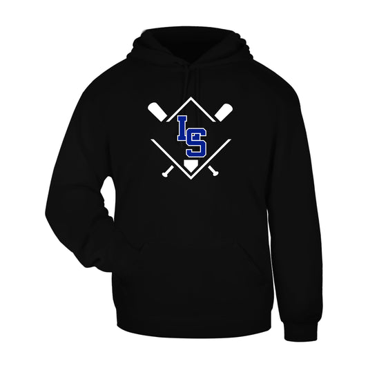 LSY0225-LS14 Black LS Hooded Sweatshirt