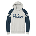ELISSH02 - 011 Oatmeal Heather / Indigo HHeather Hooded Sweatshirt