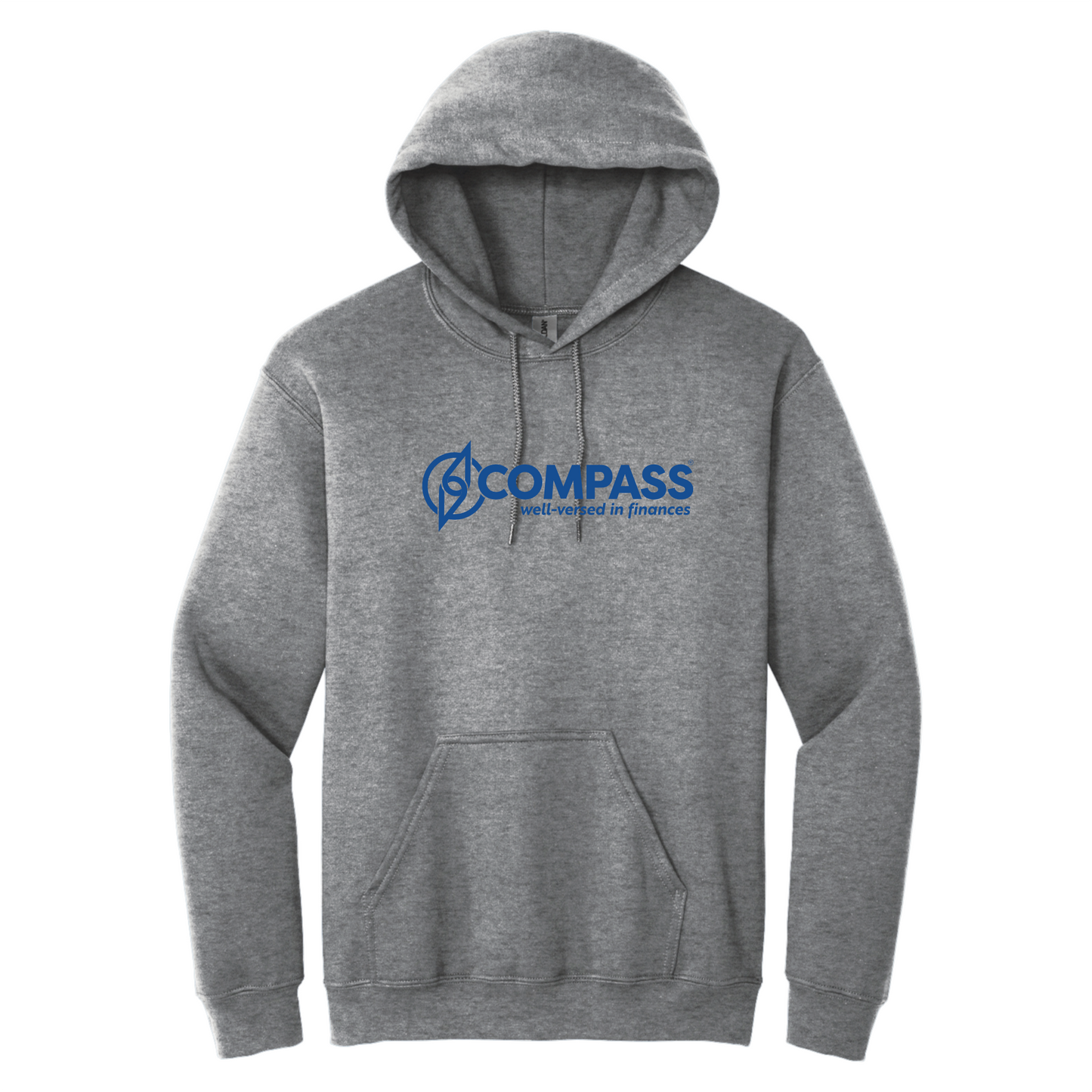 COM009 Graphite Heather Hooded Sweatshirt