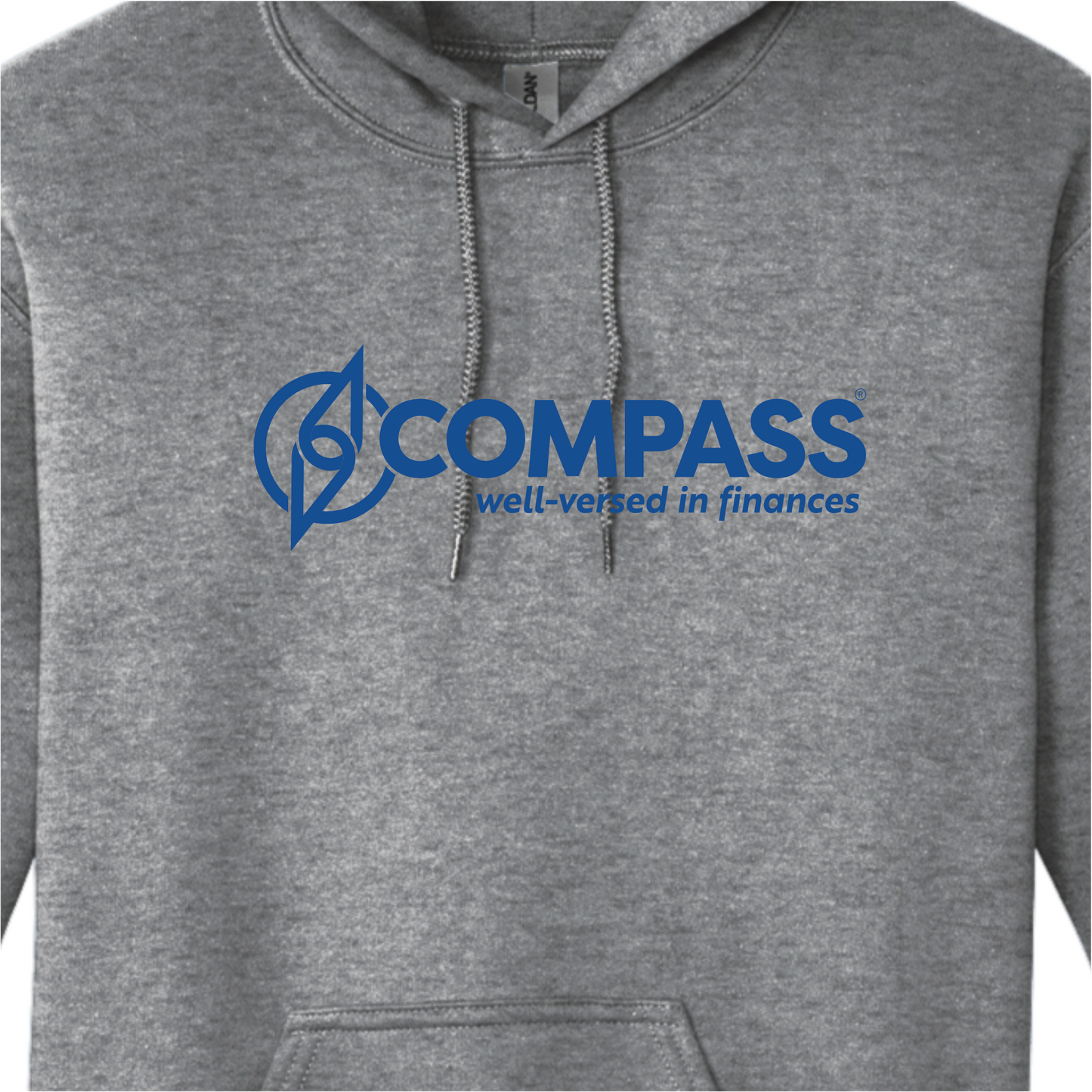 COM009 Graphite Heather Hooded Sweatshirt