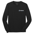 COM007 Black 100% Cotton Long Sleeve Tee
