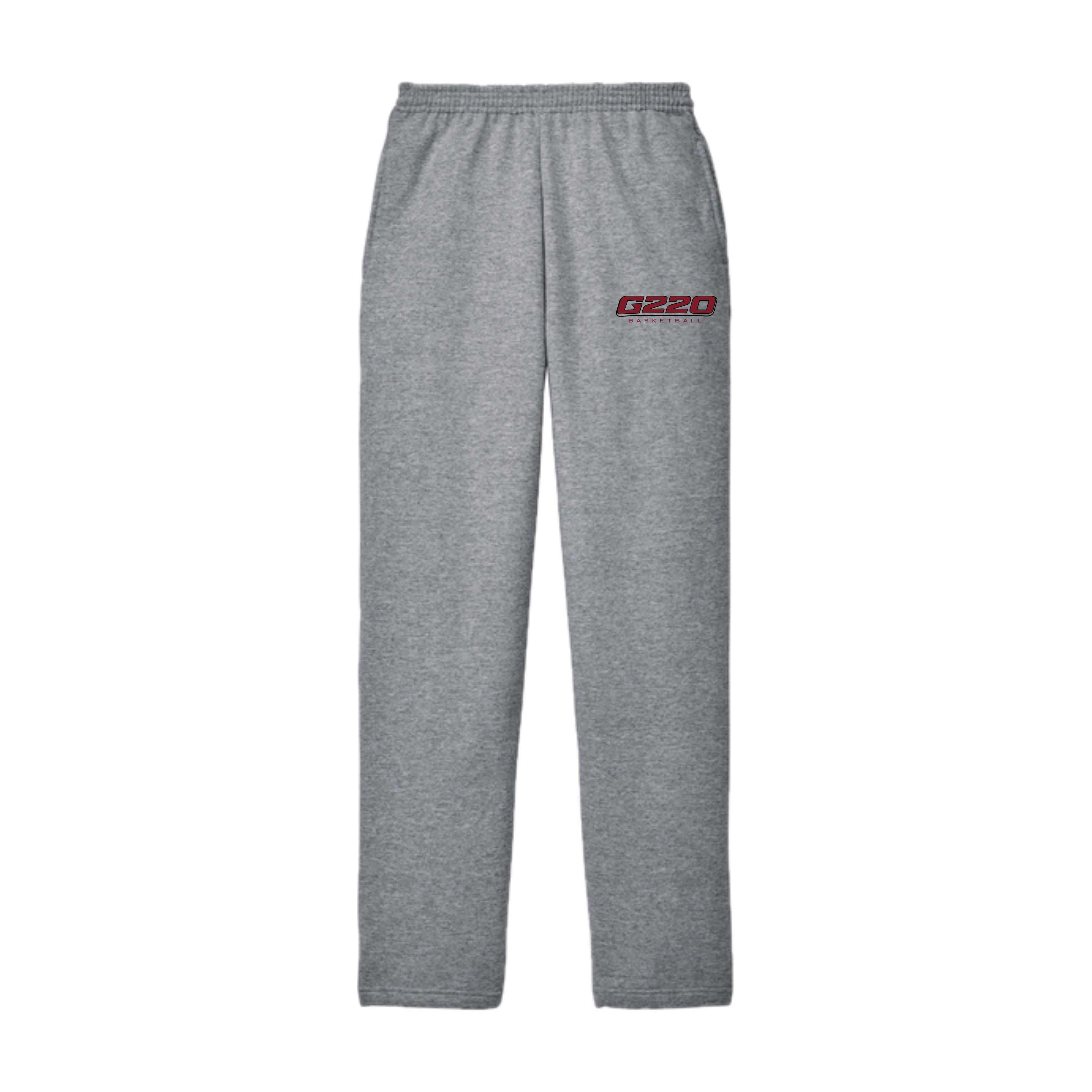 G220SH02 23 Ath Heather Grey Open Bottom Sweatpant