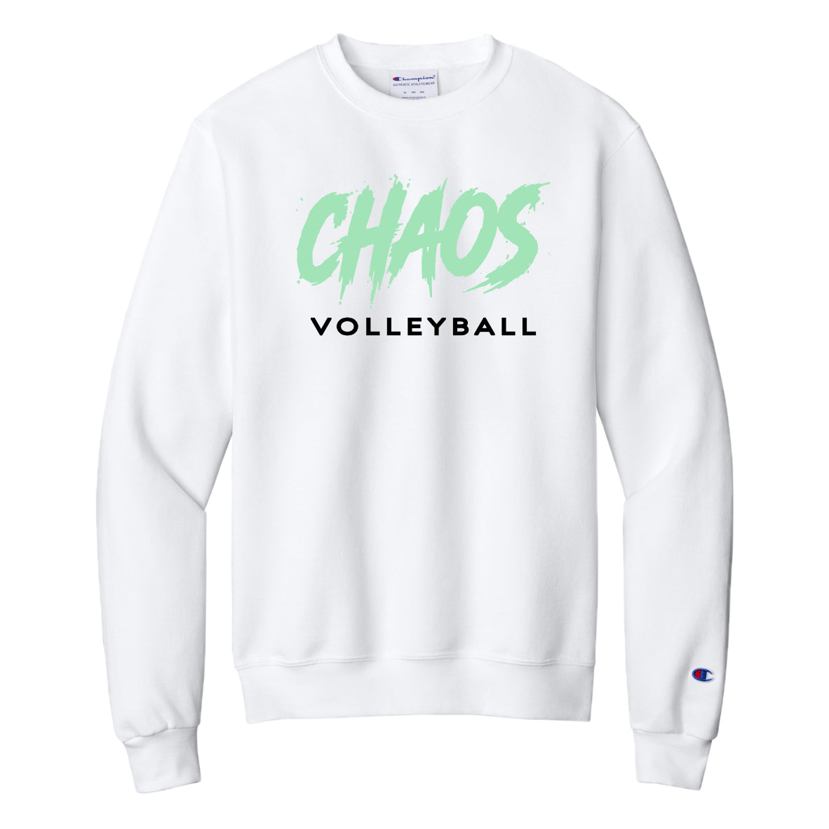 CCVOLSH01 - 14 White Champion Crewneck Sweatshirt