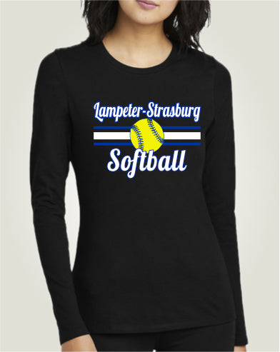LSYS01 - 012 Black Ladies Long Sleeve Tee