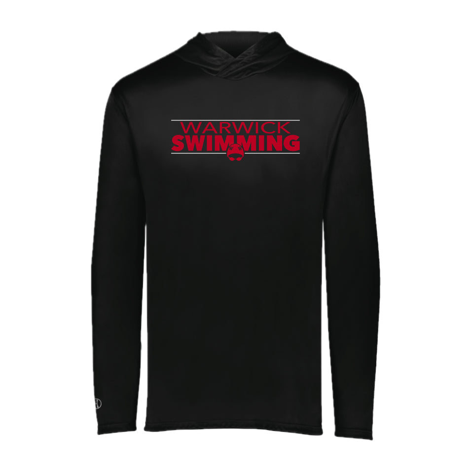 WARSWSH01-13 Black Holloway Momentum Long Sleeve Hooded Tee