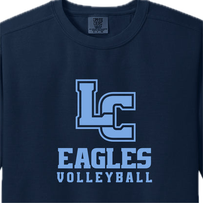 LCS020 - Comfort Colors True Navy VOLLEYBALL Crew Sweatshirt