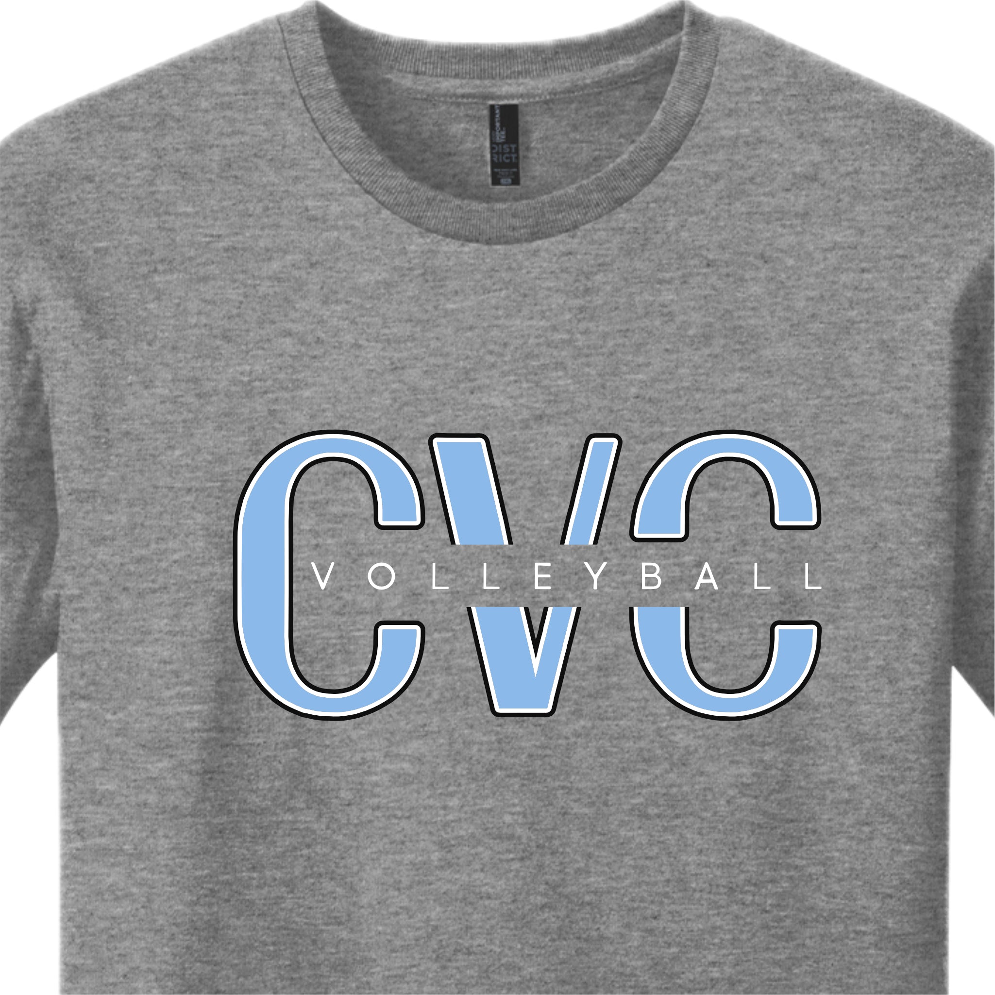 CVCSH02 - 09 Grey Frost Short Sleeve CVC Tee