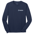 COM006 Navy 100% Cotton Long Sleeve Tee