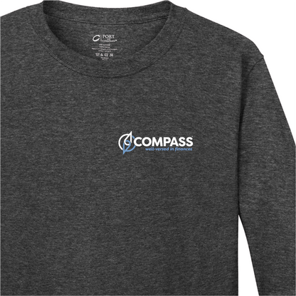 COM005 Heather Grey 100% Cotton Long Sleeve Tee