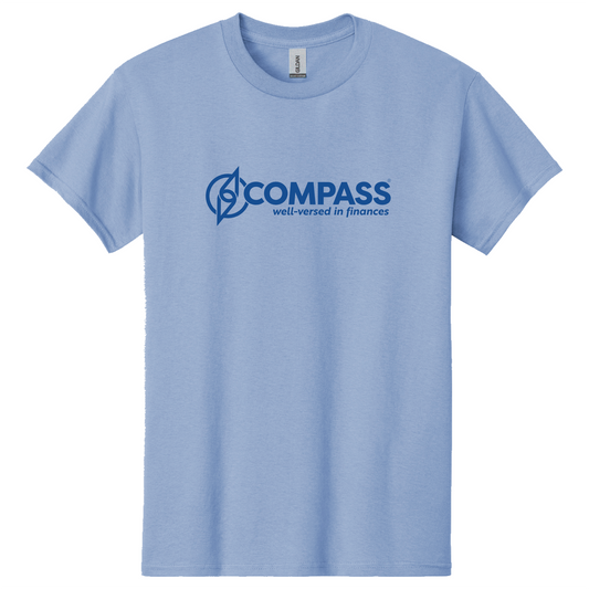 COM004 Columbia Blue 100% Cotton T-Shirt