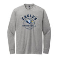 LCS130- Eagles Basketball Long Sleeve Grey Frost Tee