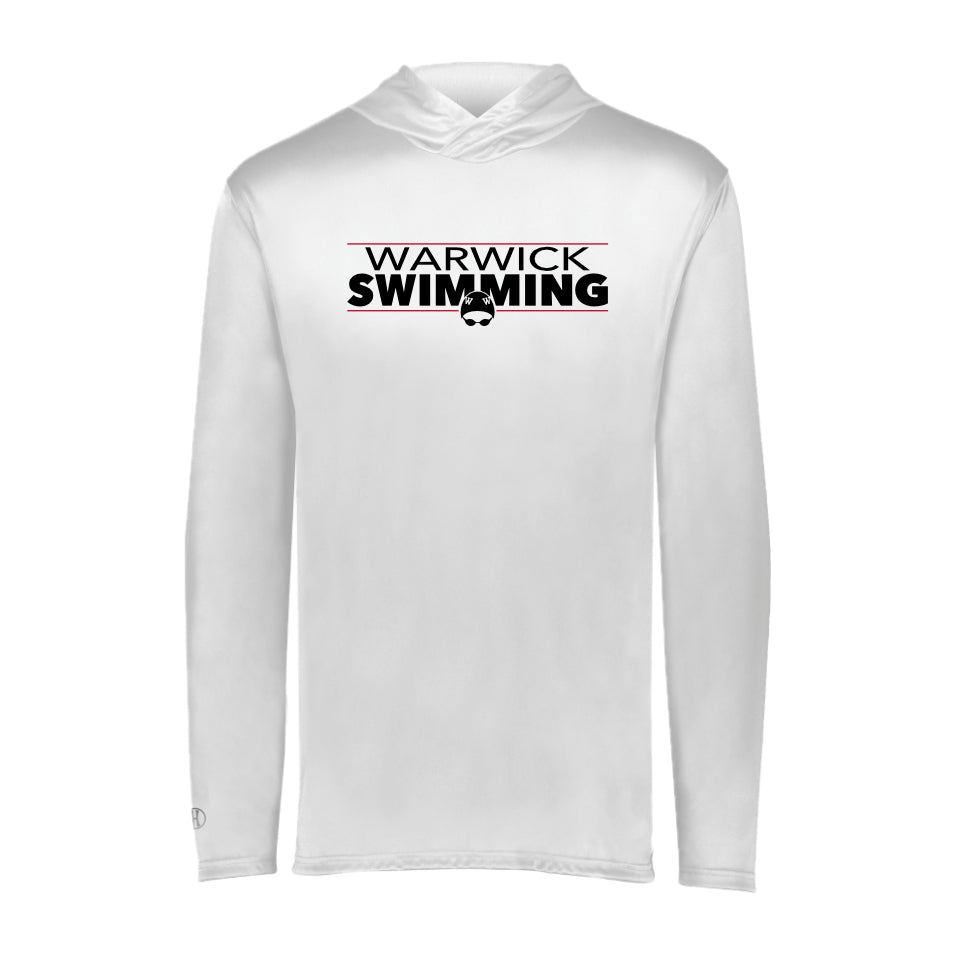 WARSWSH01-12 White Holloway Momentum Long Sleeve Hooded Tee