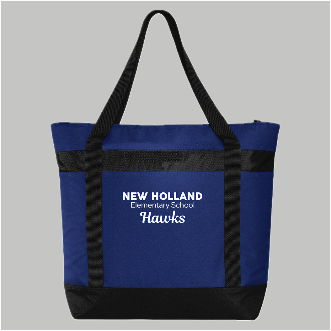 NHE055-14 True Royal/Black Large Tote Cooler