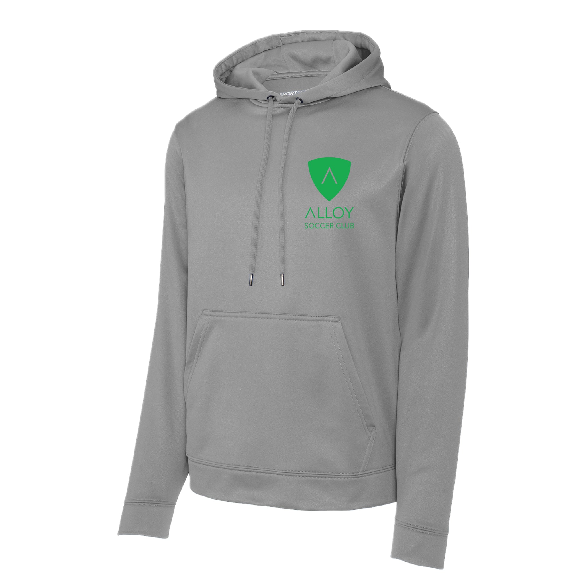 ASCSH01-09 Silver Performance Hooded Sweatshirt
