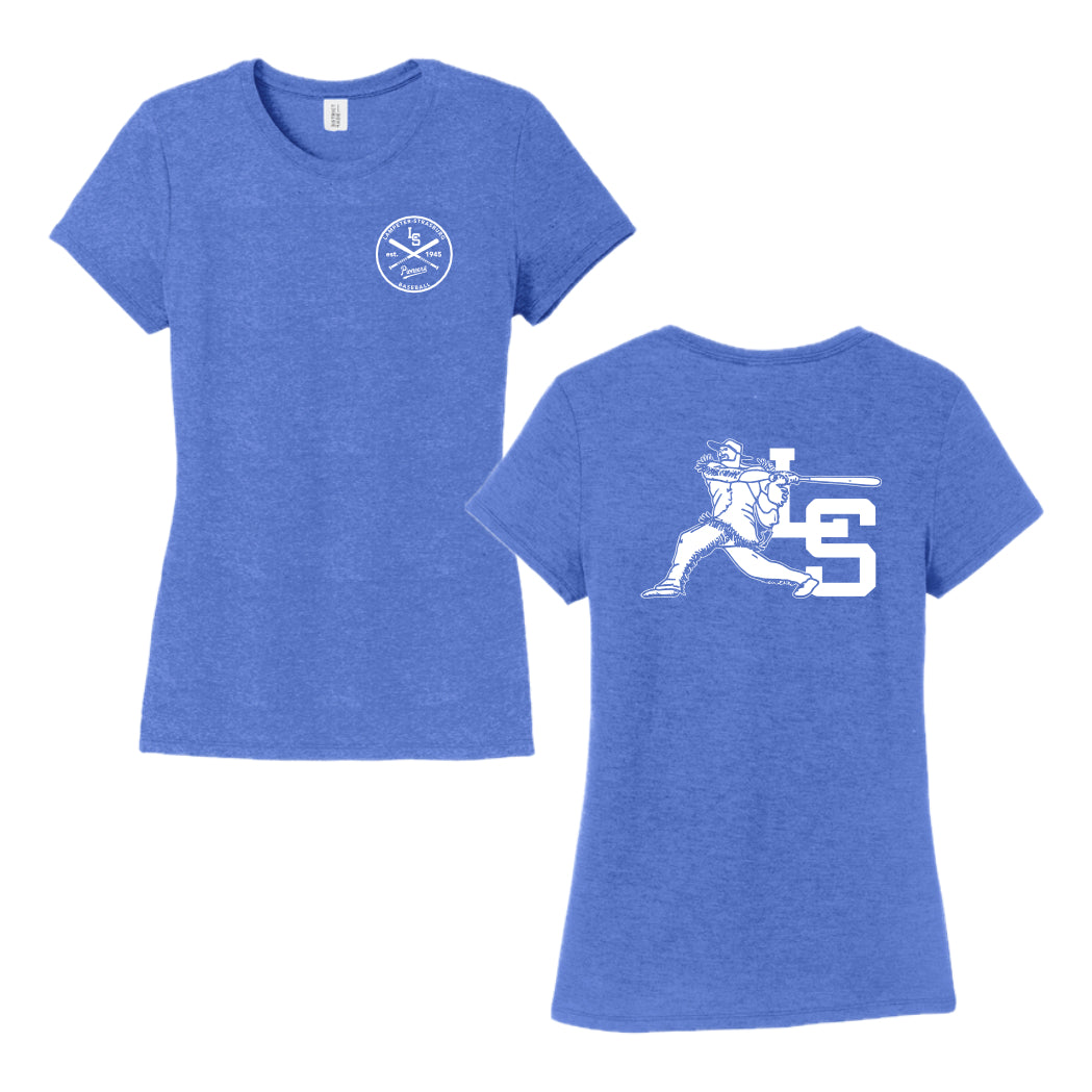 LSBSH04 - 10 Swinging Pio Ladies Royal Frost Triblend Short Sleeve Tee