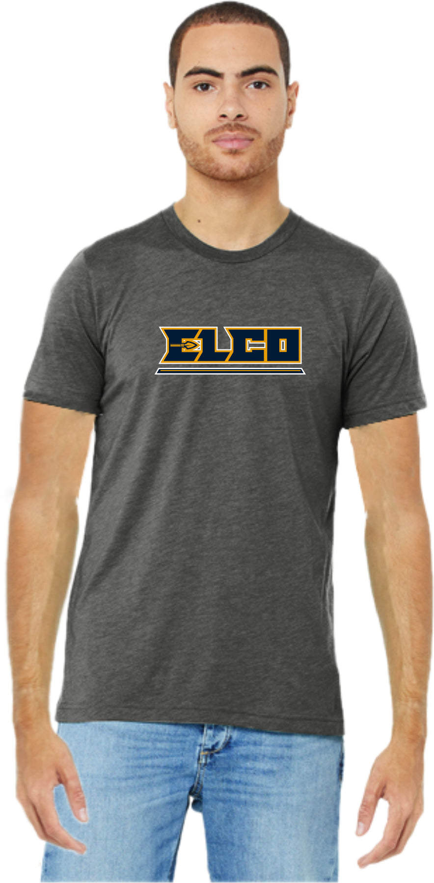 ELIS25-02 Grey Triblend Short Sleeve