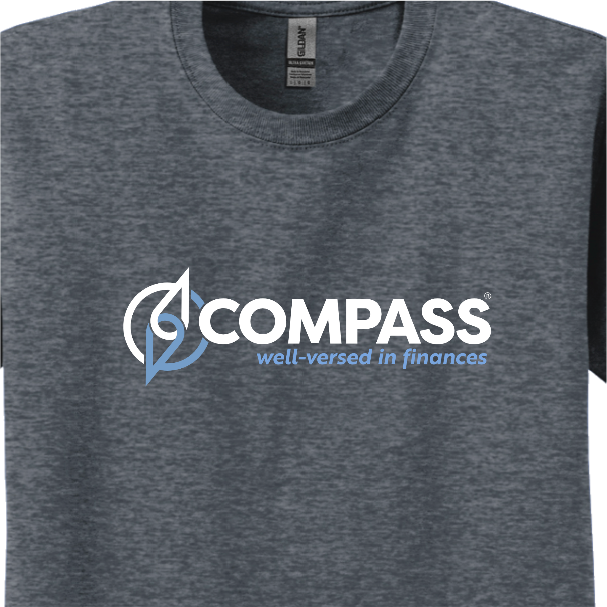 COM001 Heather Grey 100% Cotton T-Shirt