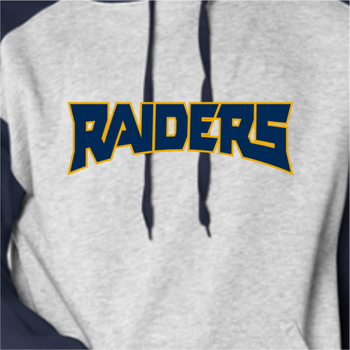 24302 - 07 Elco Raiders Navy/Grey Hoodie