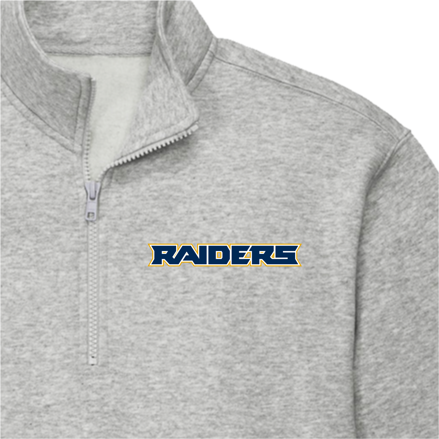 24302 - 13 Raiders Light Grey 1/4 Zip