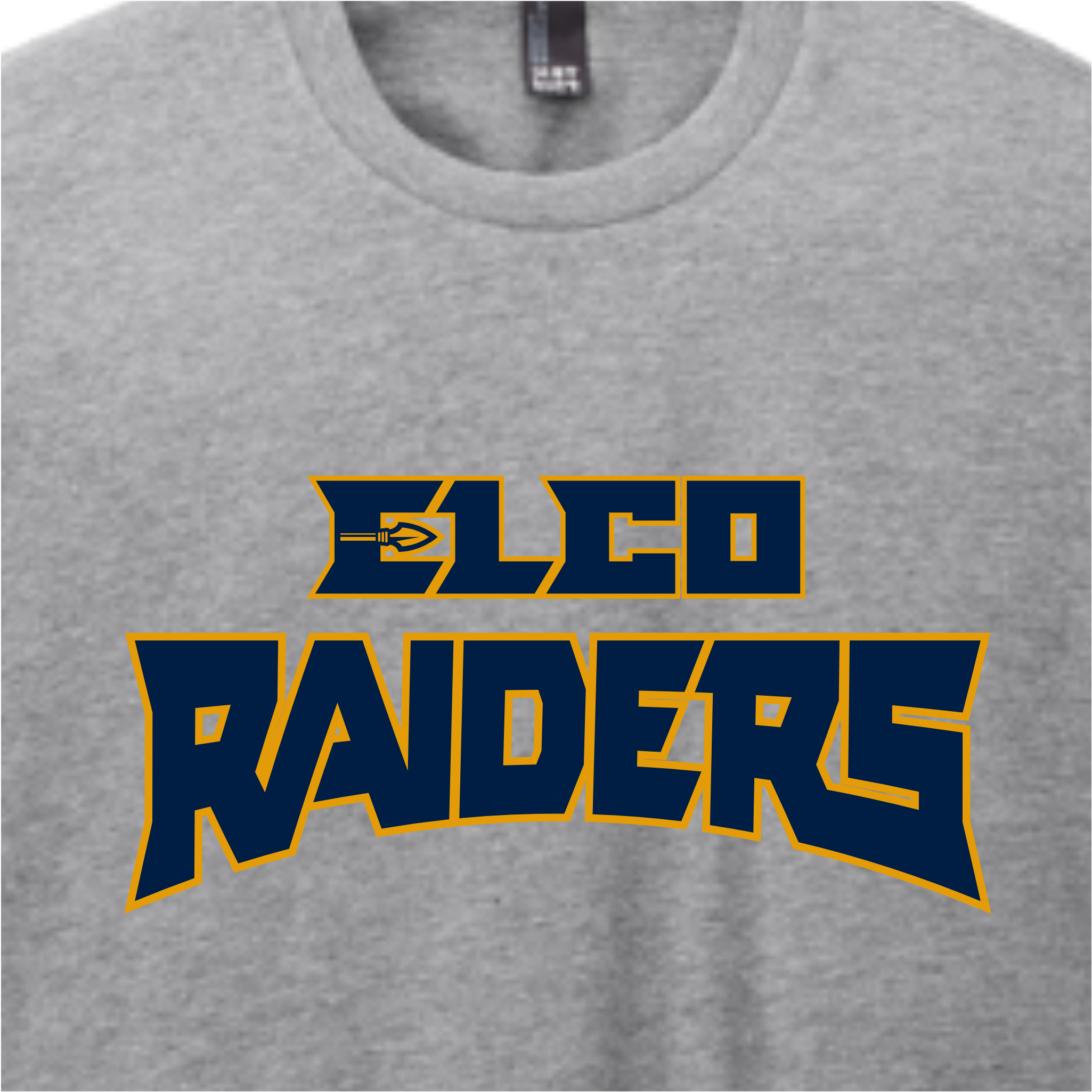 24302 - 03 Elco Raiders Grey Long Sleeve Tee